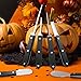 OWUDE Professional Pumpkin Carving Kit, 11 Pieces Heavy Duty Stainless Steel Carving Tools for Halloween with Carrying Case and 10 Pcs Carving Templates-Black