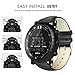 Suunto Core Watch Band, MoKo Premium Soft Genuine Leather Crocodile Pattern Replacement Wriststrap Band for Suunto Core Smart Watch, Fits 5.31