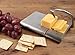 RSVP International Endurance Collection Cheese Slicer, Guillotine Style Sleek Modern Design, Stainless Steel Blade, Non-Skid Feet, Dishwasher Safe, 7x5.25
