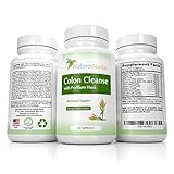 Colon Cleanse & Detox with Psyllium Husk - Natural Laxative Helps With Constipation Aids In Weight Loss - Acts as Cleanser for Digestive Track And Bowels - Removes Toxins Plus Liver Rescue Supplement