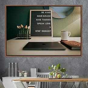 signwin Framed Canvas Wall Art Pressed Quotes 3D...