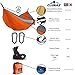 CLUSAZ Premium Hammock Parachute Ultra Lightweight 1.2 lbs in Diamond Nylon Anti-Tearing for 1 Person – Includes 2 Anti-Scratch Carabiners and 2 Ropes 10 feet – 10 Years Warrantythumb 1