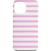 Pink White Stripes Pattern Case for iPhone 13 Pro Max