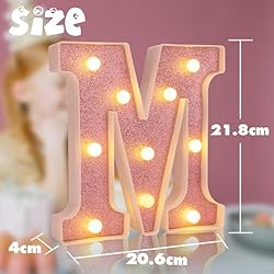 Dyingswan Led Light Up Letters, Pink Marquee LED