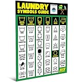 Laundry Symbols Guide Magnet - Extra Large Easy to