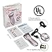 Tezam Cordless Women's Electric Shaver, 3-Blade Wet & Dry Body Hair Epilator Armpit Bikini Trimmer Lady Shaver, Rechargeable