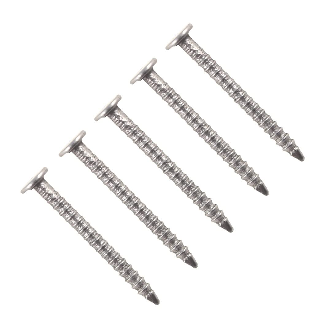 TERF® 20mm X 2.0mm Bright Annular Ringshank Nails 20mm (0.78 inch) X 2.0mm Annular Ringshank Nail For Soft and Hard Timber Wood Joinery Construction Furniture Craft Decking Fence - Pack of 200