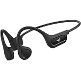 PSIER Bone Conduction Headphones, 2025 Upgrade Bluetooth 6.0 Open Ear Headphones, 10Hrs Playtime Wireless Earbuds with Mic, 23g Lightweight Comfort, IPX5 Waterproof Running Headphones for Gym, Outdoor