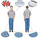 E-TING 3 Sets Casual Wear Plaid Shirt T-shirt Jeans Pants Trousers Doll Clothes for Boy Doll (#A1)