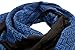 Hirbawi Kufiya Original Men's Arab Scarf One Size Blue on Black