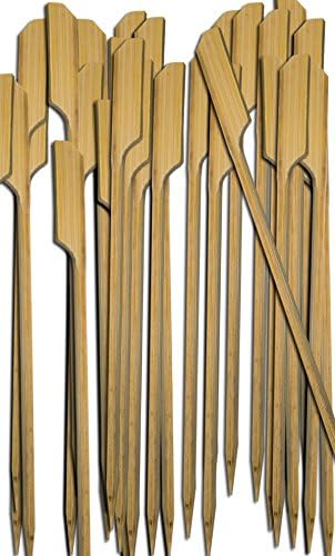 HomeTools® 25x Hamburger Skewers Sticks | BBQ Cheese Burger | Bamboo Sticks Fix and Keep Burgers Together. | Wood, 15 cm, Pack Of 25 - Image 5