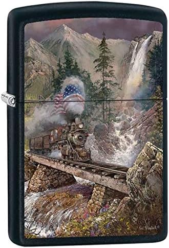 Amazon Com Zippo Blaylock Painting Flag Train Lighter Custom Made Garden Outdoor