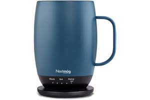 NEXTMUG BY NEXTBOOM Nextmug Plus - Temperature-Controlled, Self-Heating Coffee Mug (Slate Blue - 18 oz.)