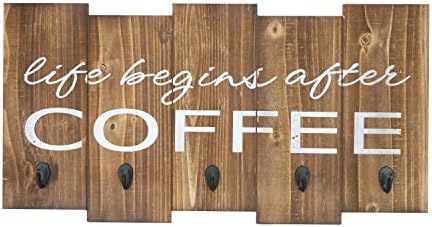 Barnyard Designs ‘Life Begins After Coffee’ Hanging Mug Holder