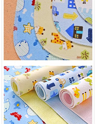 Monvecle 4pcs Pack Baby Infant Waterproof Cotton Changing Pads 18