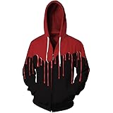 Little Hunter Men/Women 3D Zipped Up Sweatshirts Print Spilled Milk Galaxy Hoodies Pullovers Tops
