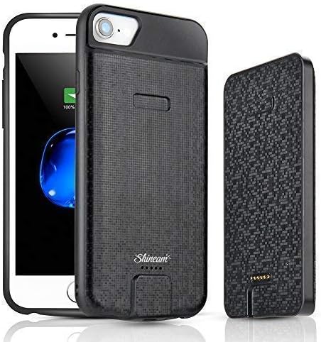 Openuye Battery Case for iPhone 6/6s/7/8, 4000mAh Portable Protective Charging Case with Detachable Battery Pack Rechargeable Extended Battery Charger Case (Black, 4.7 inch)