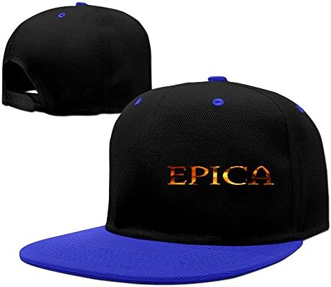 Sport Epica Band Logo Snapback Cap Baseball Hat For Unisex Adjustable One Size Fit All RoyalBlue