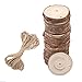 SOLEDI Natural Wood Slices 5-6cm/0.8cm 30Pcs