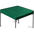 Game Table Cover Felt Game Tablecover Folding Tablecloth for Card Table for Playing Poker Cards Mahjong Jigsaw Puzzles Board Games, Table Not Included (Green,34 x 34 x 4 Inch)