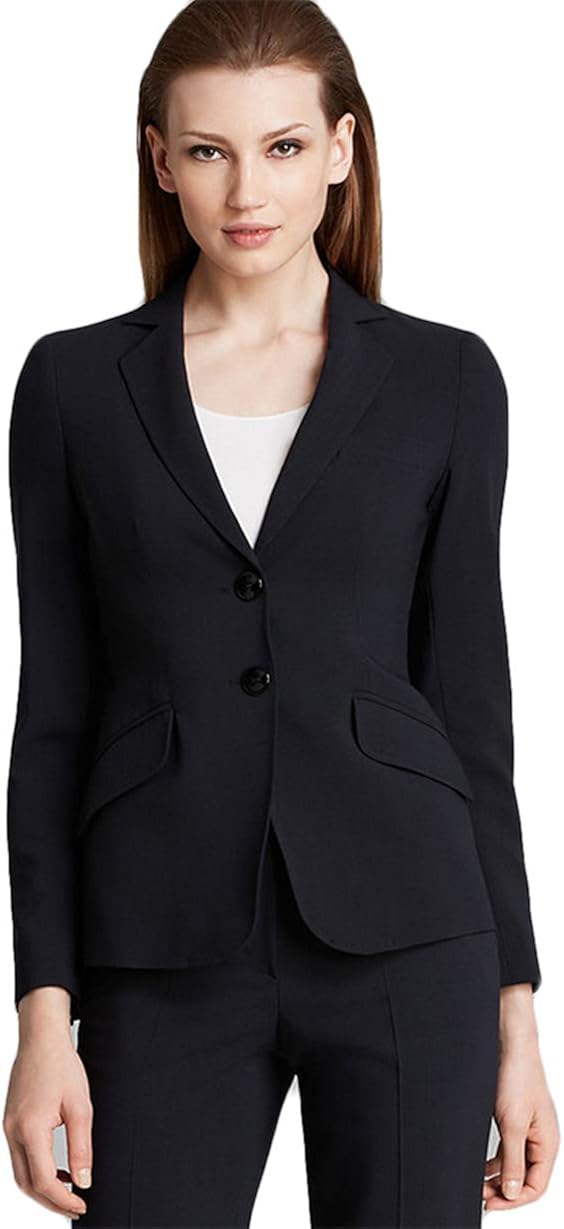 WZW Women's Pant Suits Black Bussiness Formal Set Blazers