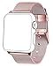 Apple Watch Band 38mm Milanese Loop with Buckle Stainless Steel Mesh iWatch Band with Classic Buckle Replacement Strap Compatible Apple Watch Series 3/2 / 1 Nike Edition Sport - 38mm Pink Gold