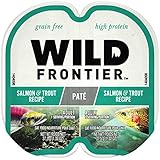 Nutro Wild Frontier High Protein Grain Free Pate Wet Cat Food, Salmon & Trout, 2.65 oz. (24 Twin Packs)