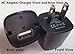 AC HOME 110V POWER ADAPTER CHARGER FOR THE UNIDEN BC75XLT, BC125AT, BCD325P2, BCD436HP, and HOME PATROL 2 RADIO SCANNERS - Includes charging cable