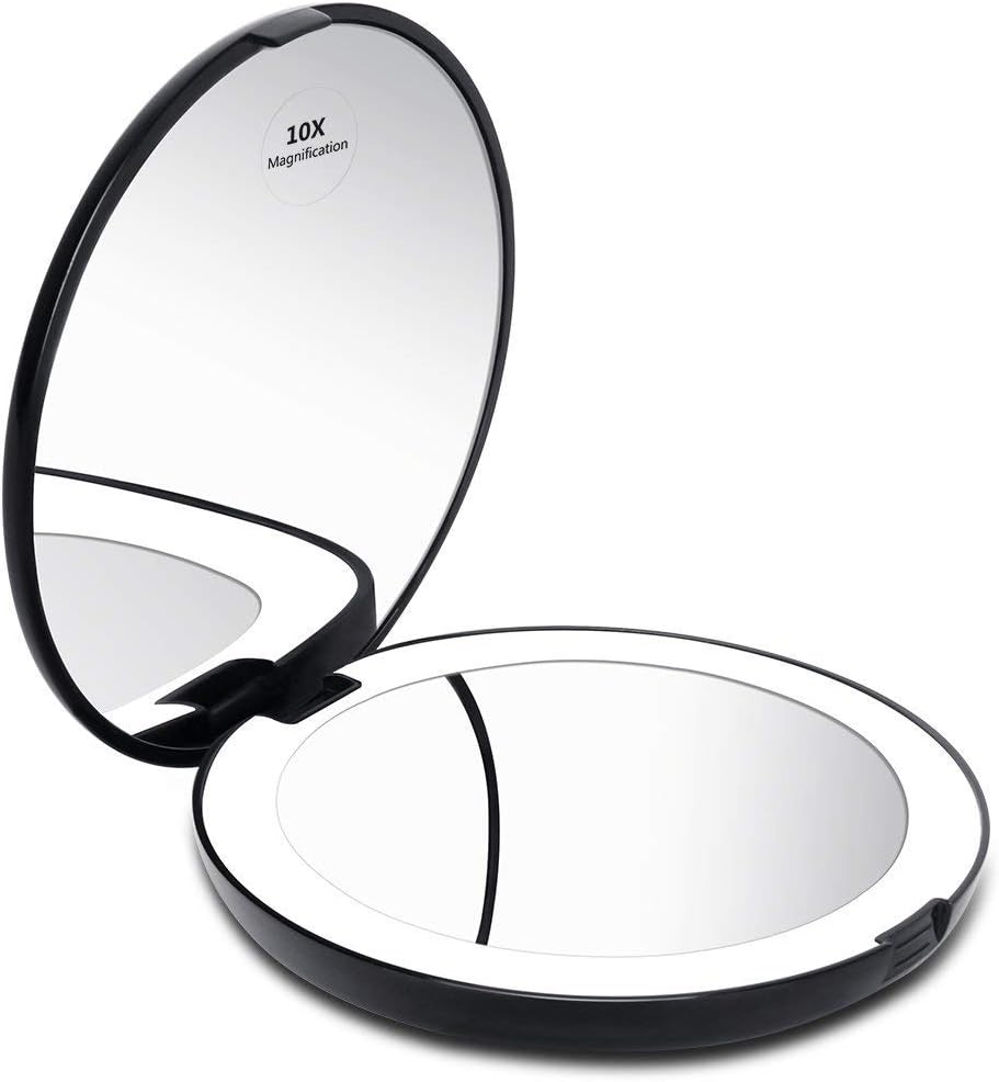 KEDSUM LED Lighted Compact Travel Mirror