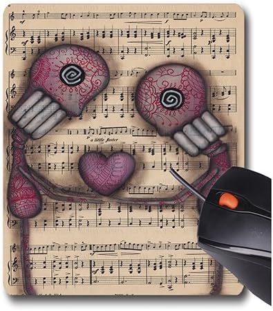 AOFFLY Abril Andrade - Nuestro Amor Eterno Sheet Music Note Bone Love- Non-Slip Rubber Mousepad Gaming Mouse Pad