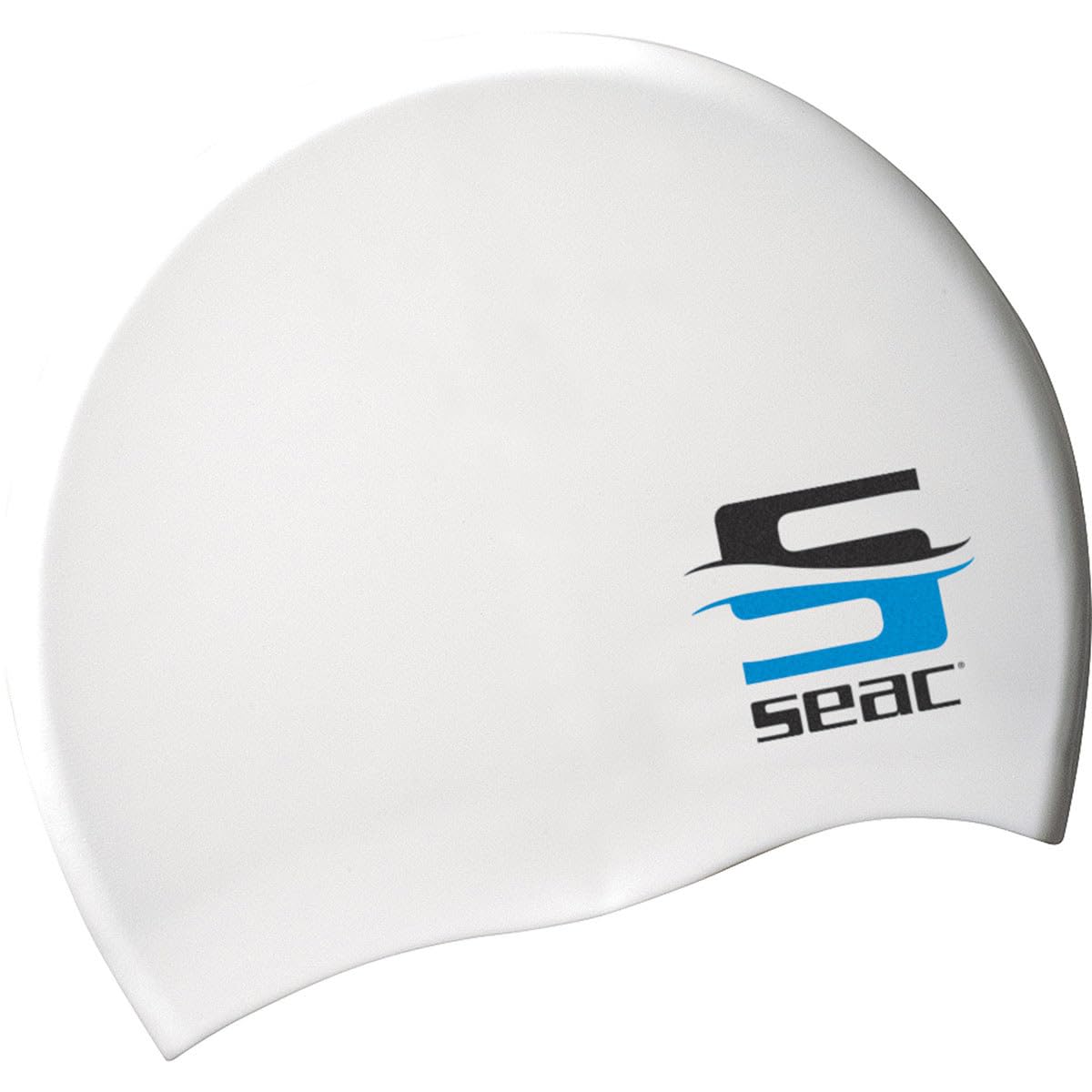 SEAC Silicone Adult Swim Cap White