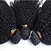Mongolian Afro Kinkys Curly Human Hair 3 Bundles 4B 4C Afro Kinkys Bulk Human Hair Weave Weft for Black Women Natural Black 14 16 18 Inch