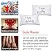 DasyFly I Love My Wifey and I Love My Hubby Couples Pillowcases,His Hers 2nd Anniversary Wedding Gifts for The Couple,Romantic Valentine's Day for Husband and Wife