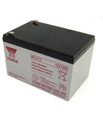 Mighty Max 12V 12Ah F2 Battery 2-Pack - Replaces Yuasa REC12-12 Sealed Lead Acid Batteries