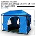 The Original-Authentic Standing Room 12X12 Family Cabin Tent 8.5 ' of Head Room 4 Big Screen Doors Fast Easy Set Up,Full TUB Style Floor Canopy Frame NOT Included
