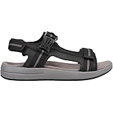 Propét Mens Eli Strap Backstrap Casual Sandals Casual - Black