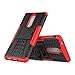 Linkertech [Shockproof Tough Rugged Dual Layer Protector Hybrid Case Cover with Kickstand for 5 (Red)