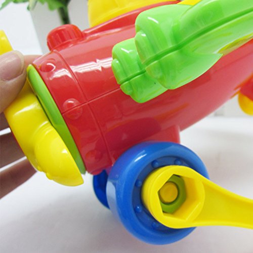 Ocamo Colorful Disassembly Assembly Blocks Vehicle Toy with Wrench Screwdriver Novelty Building Block Puzzle Toys Gift for Kids