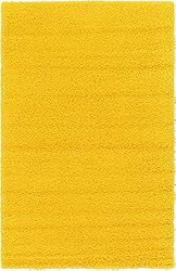 Unique Loom Solid Shag Collection Area Rug