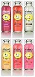 Hubert's Lemonade 6 Pack 16oz Glass Bottles (6 Flavor Sampler Pack)