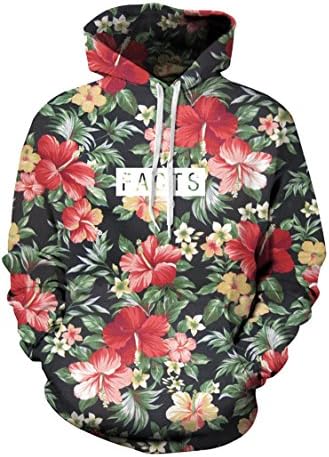Cutiefox Women's Unisex Digital 3D Print Pullover Hoodie Sweatshirt