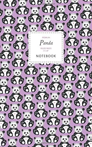 Panda Notebook - Ruled Pages - 5x8 - Premium (Pink)