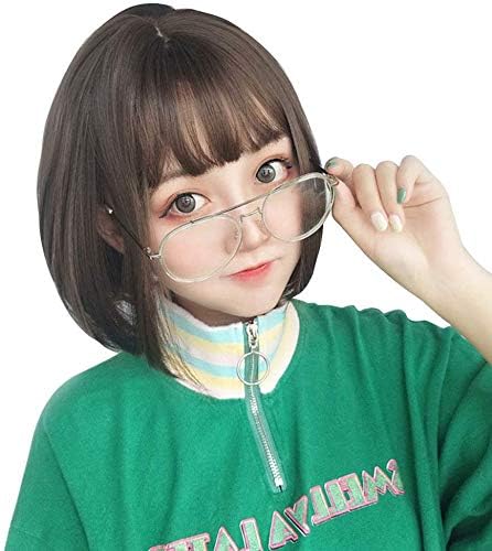 Amazon Co Jp ウィッグ ボブ ショート 姫カット かつら フルウィッグ レディーズ 女装 姫髪 自然 小顔 医療用 ぱっつん前髪 カツラ うぃっぐ 可愛い ハロウィン 女性 原宿系 日常 耐熱 ネット 櫛付き Cobiz A3 自然黑 Cチョコレート ビューティー