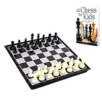 Chess Board for Kids with Chess Book for Beginners - Chess Set Learning Bundle for Kids