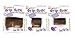 Good Hair Days The Original Handcrafted Brown Grip-Tuth Hair Combs Set (2-Pieces/Size) - Medium 2-¾ inches, Shorty 1-¾ inches, and Medium 1-½ inches