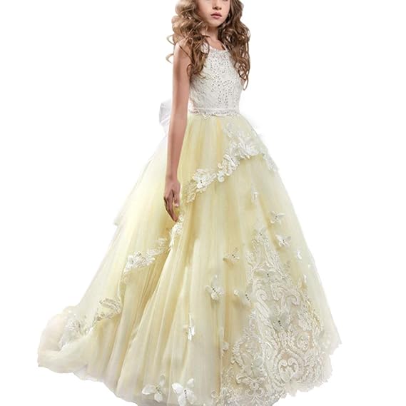 big puffy yellow dress