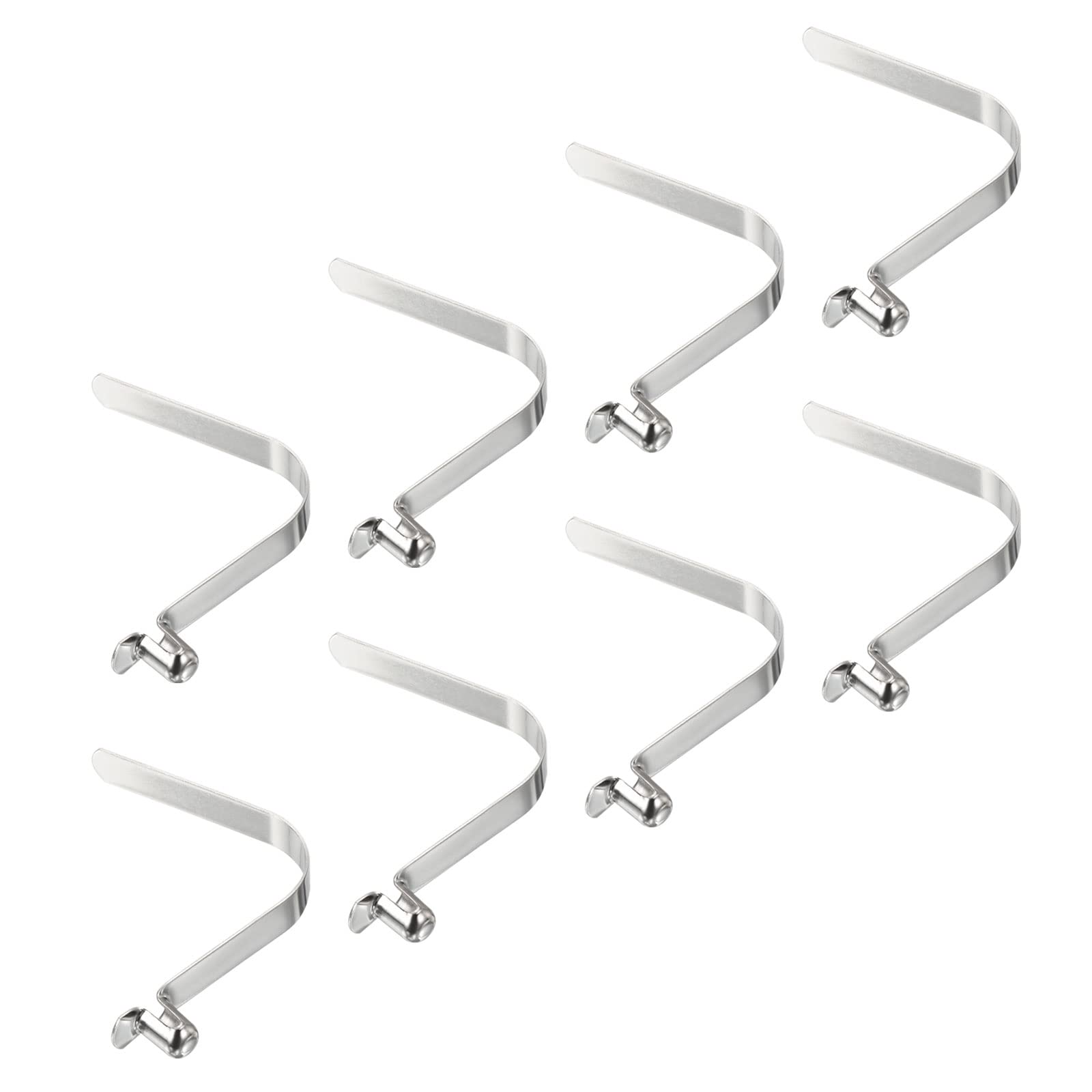 Photo 1 of PATIKIL 8x5.5mm Kayak Paddle Snaps, 8Pack Pole Push Button Spring Clips Steel Hollow Button Locking Tube Single Pin for Camping Awning Tent Pole