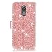 LG Stylo 5 Case,LG Stylo 5 plus Case,LG Stylo 5 Wallet Case W/Screen Protector [2 Pack]/Kickstand/Credit Card Slots,Wrist Strap PU Leather Bling Glitter Flip Case Wallet Cover for Girls Women,Rosegold