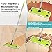 Professional Microfiber Mop OUNUO 360 Rotating Hardwood Floor Mop with Stainless Steel Handle and 3 Washable Reusable Flat Mop Pads for Wet or Dry Floor Cleaning