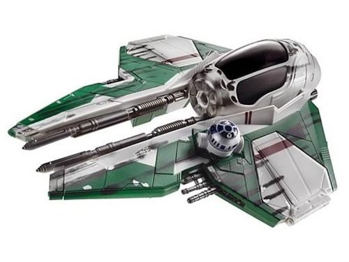 Star Wars 30th Anniversary Saga 2007 Vehicle Anakin Skywalker Episode III Green Jedi Starfighte